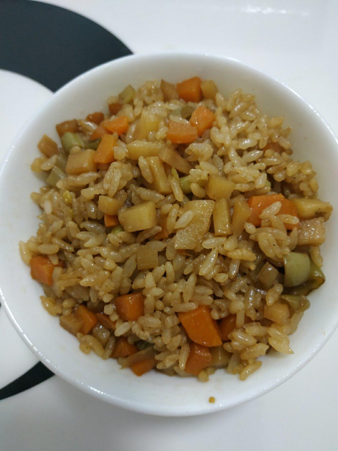 电饭锅豆角饭