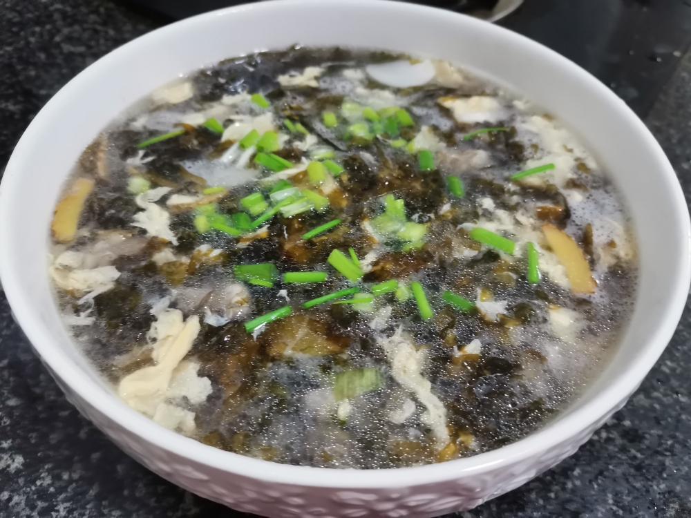 海蛎紫菜蛋花汤的做法