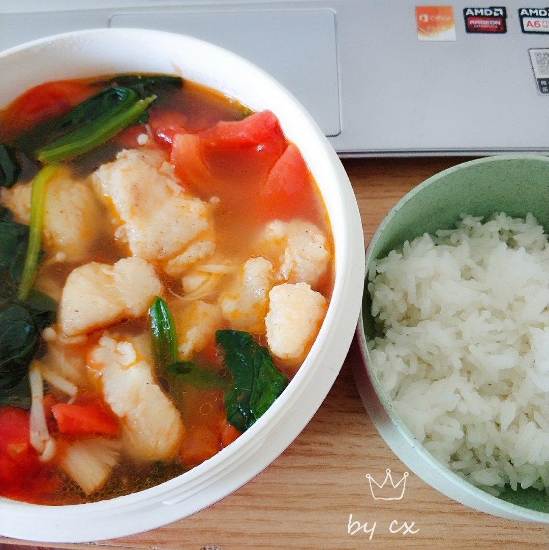 番茄金针菇巴沙鱼（龙利鱼）