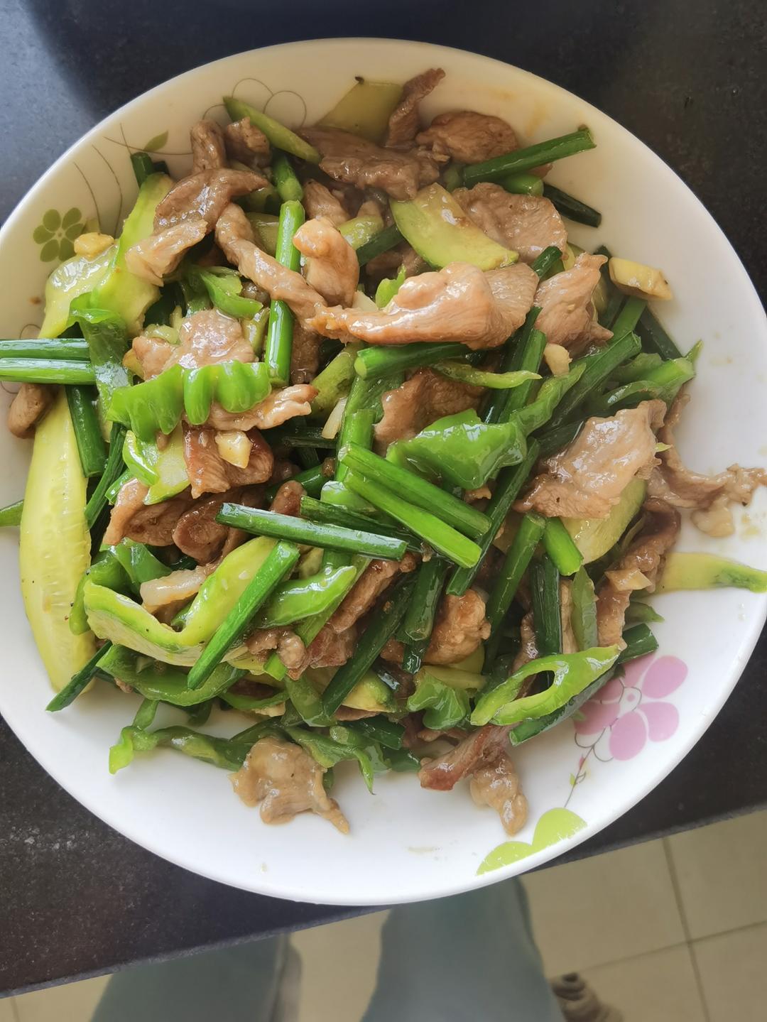 青椒炒肉片