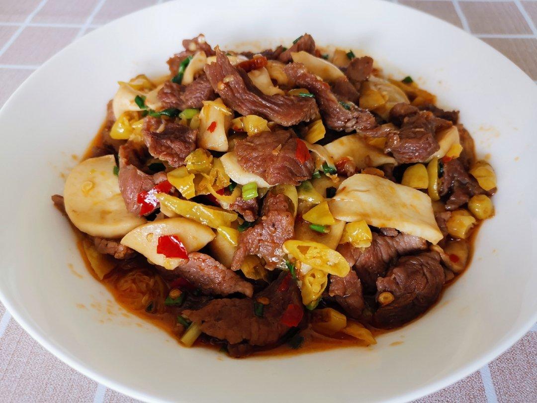 泡椒杏鲍菇牛柳