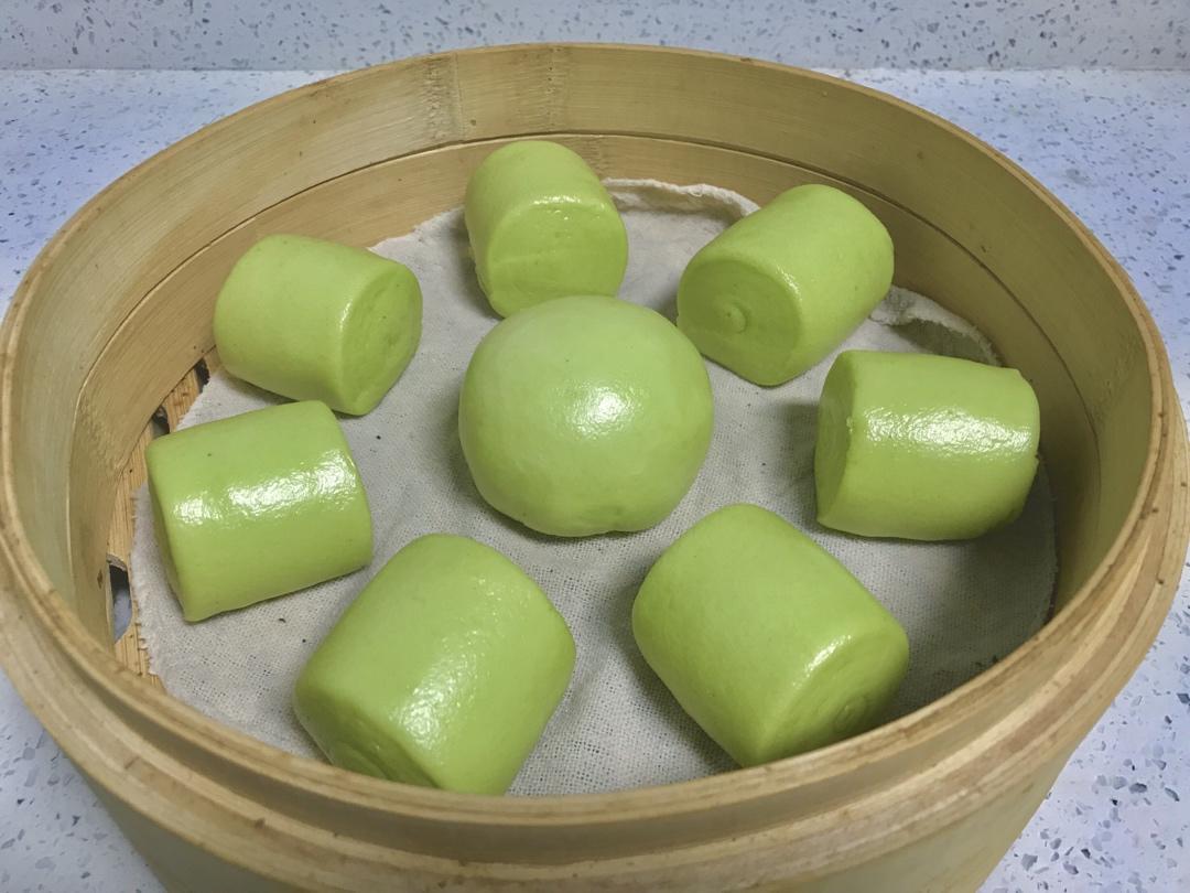 菠菜汁刀切馒头