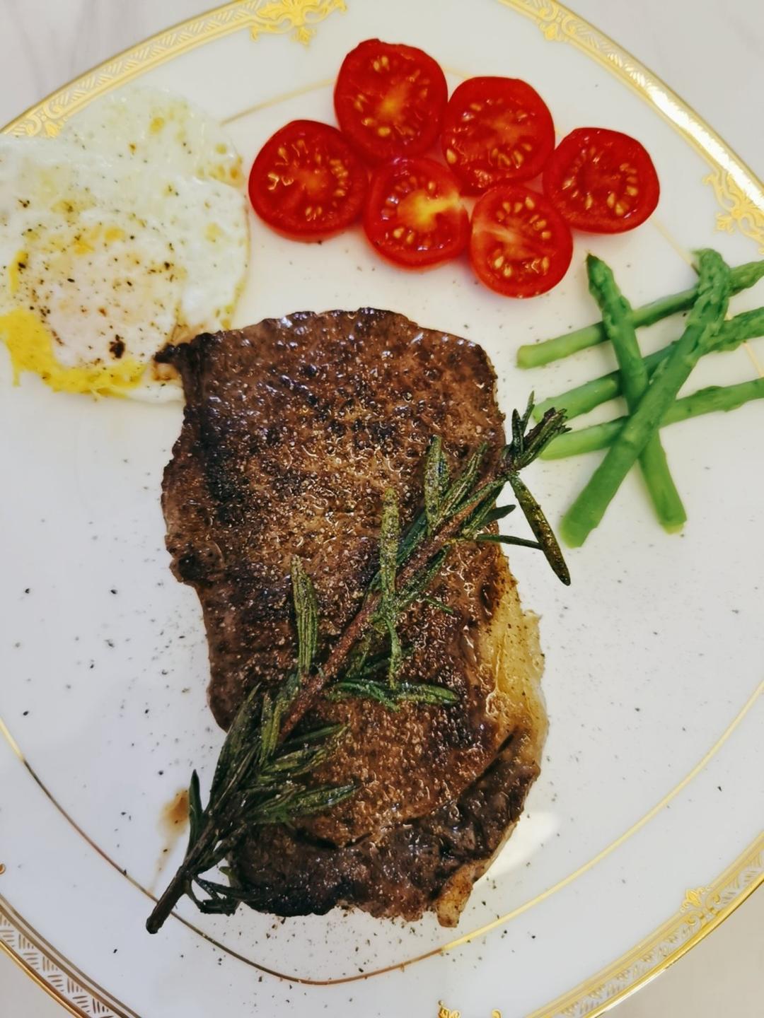 这么做厚切西冷牛排，不香吗