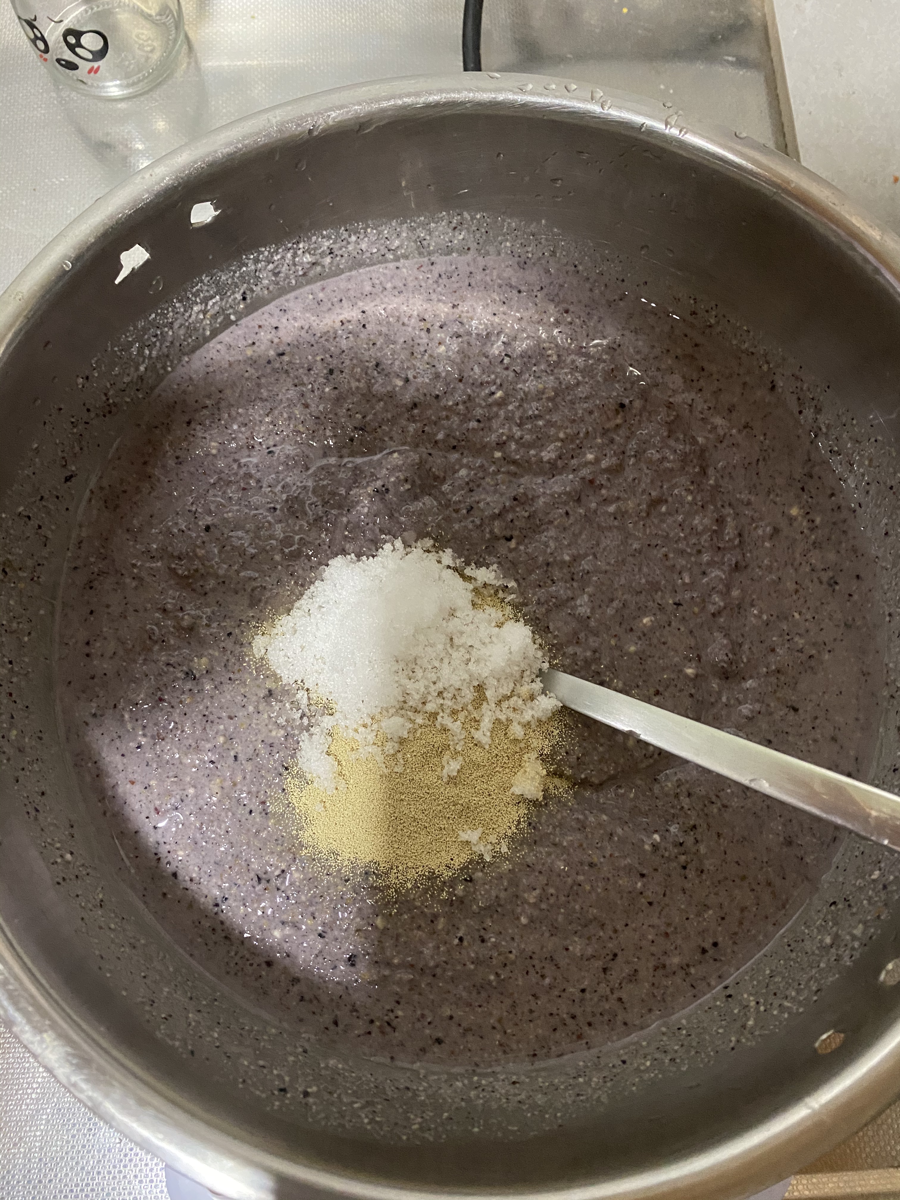 大米健康新吃法，不会发面，三种材料也能10分钟搞定的江南酒酿发糕的做法 步骤3