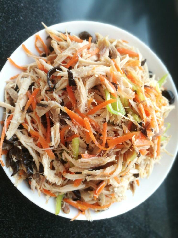 减脂健身｜凉拌手撕鸡丝（香辣&麻油版）