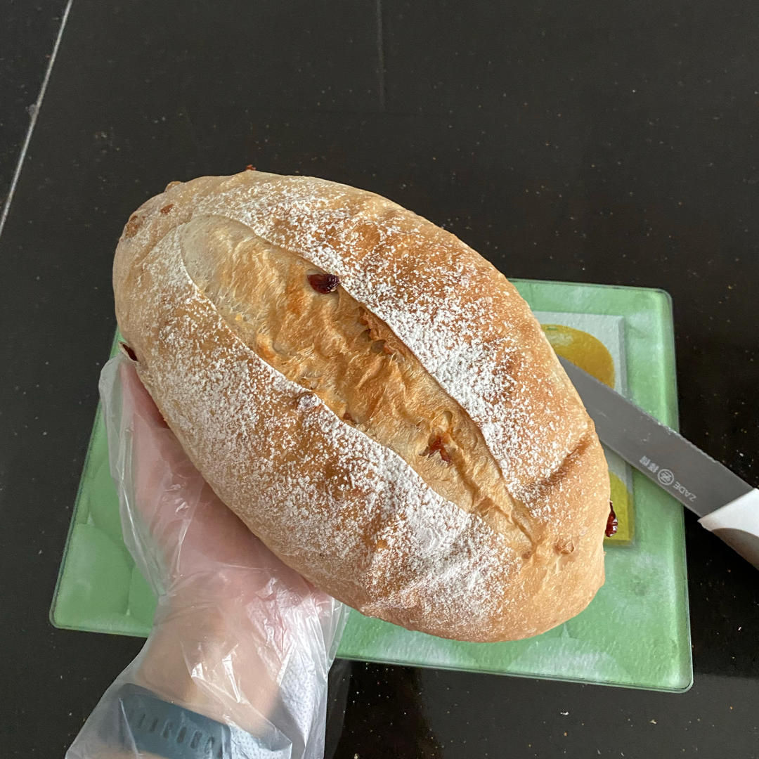 核桃蔓越莓软欧包