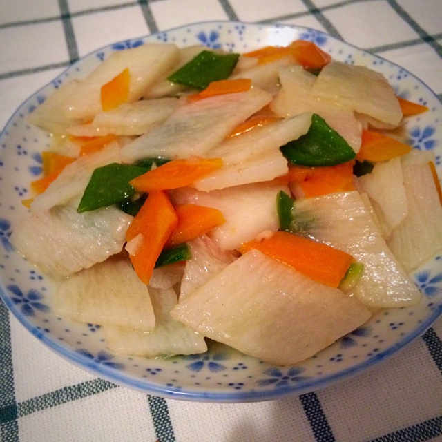 老丁的私房菜-清炒山药