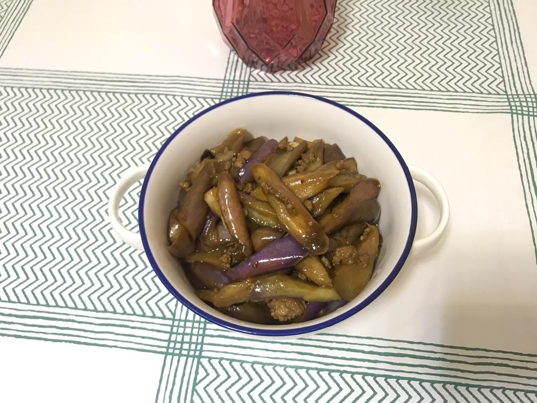 酱香肉末烧茄子