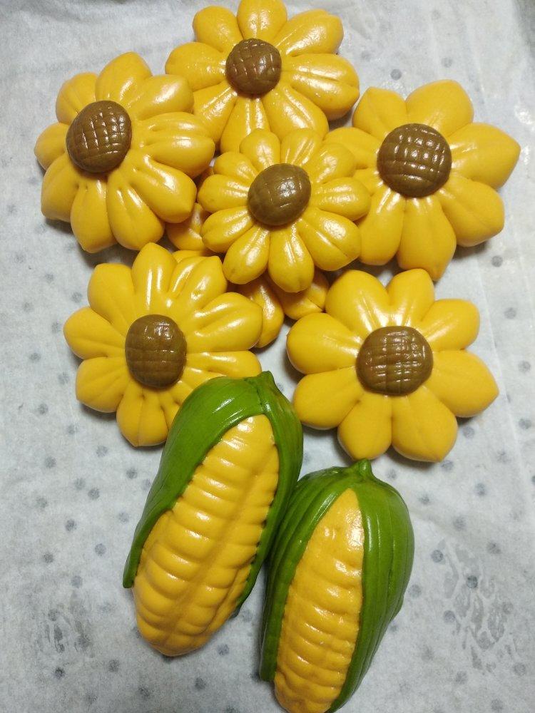 【向日葵蜜蜂馒头】像玩一样的做美食，孩子特爱吃！