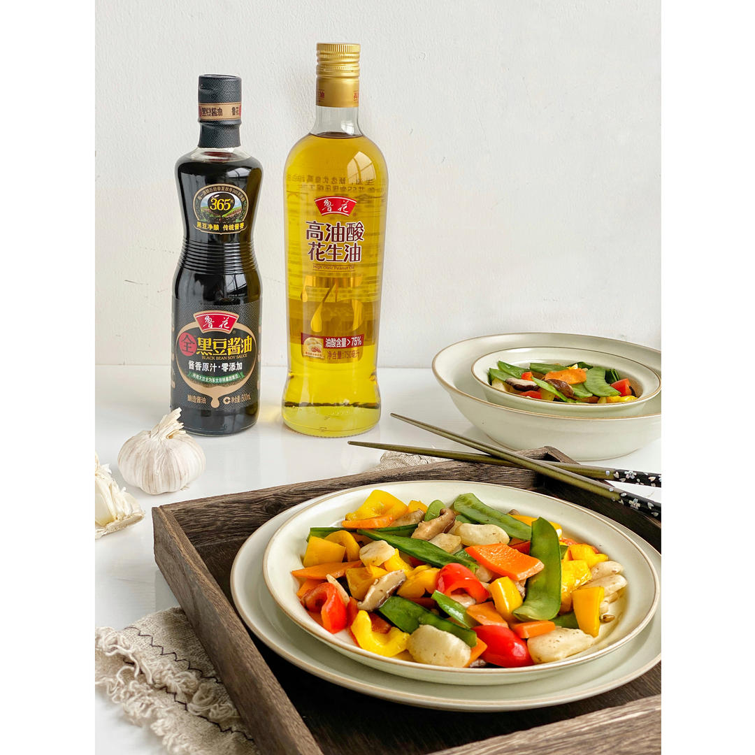 香菇豌豆炒马蹄