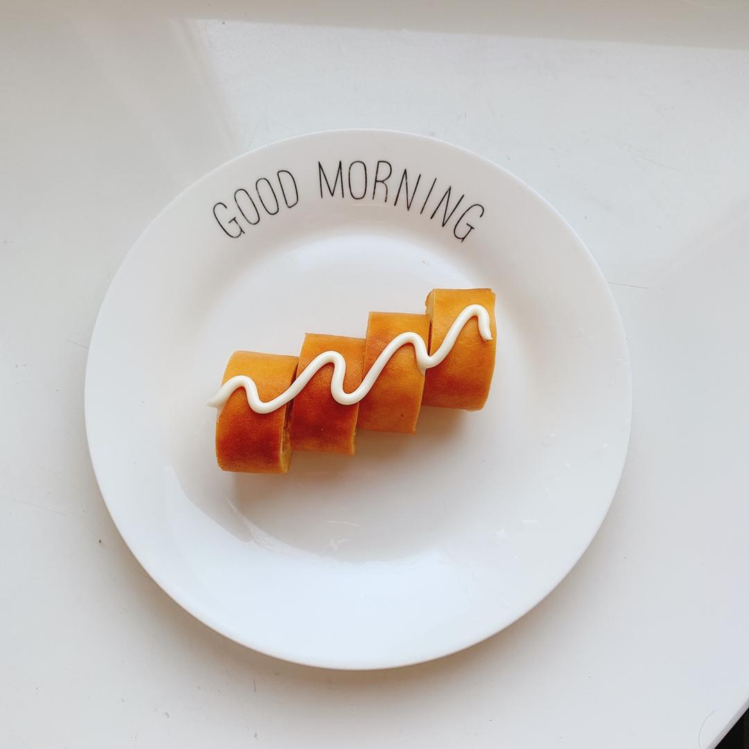 无烤箱也甜点｜平底锅版肉松蛋糕卷