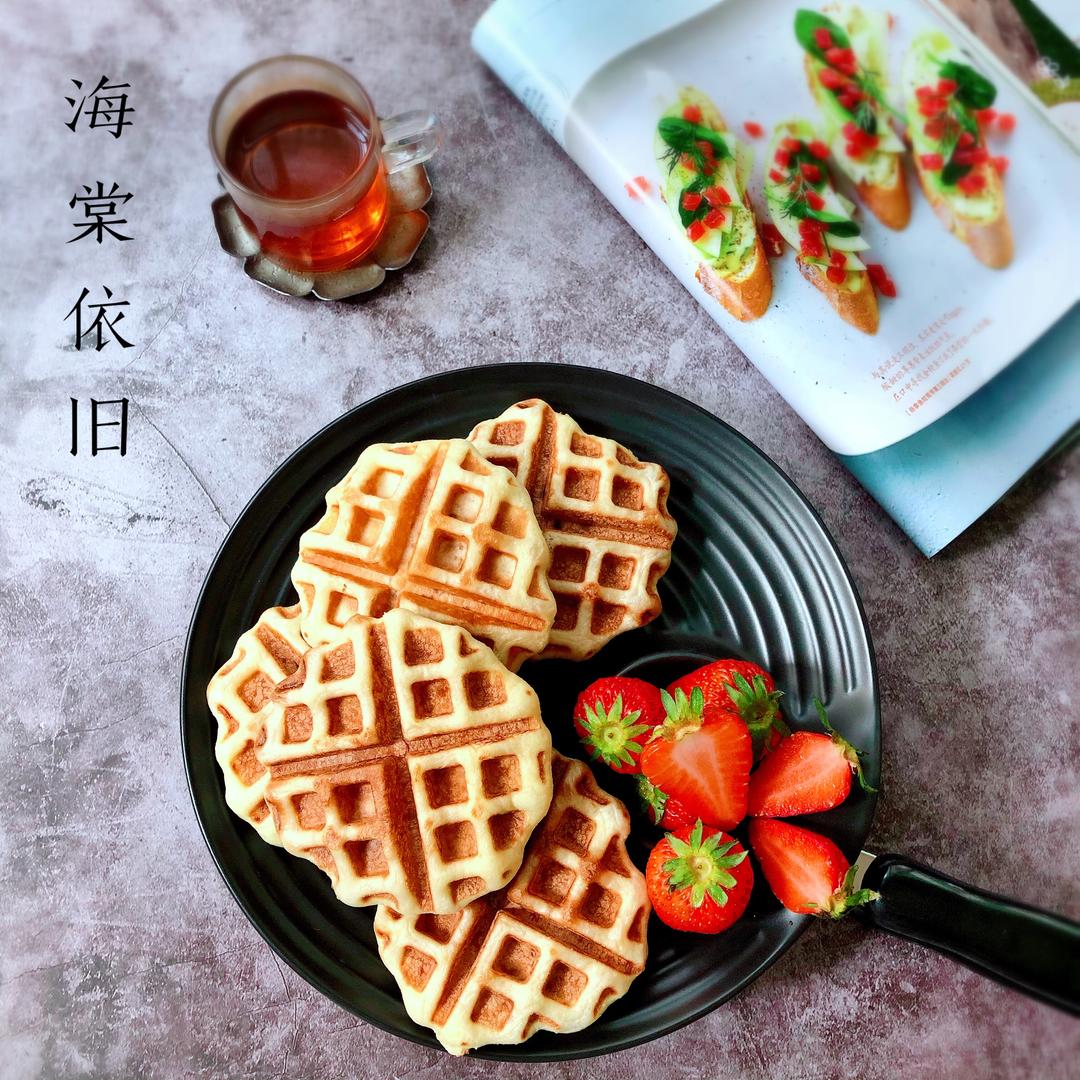 紫菜肉松华夫饼的做法