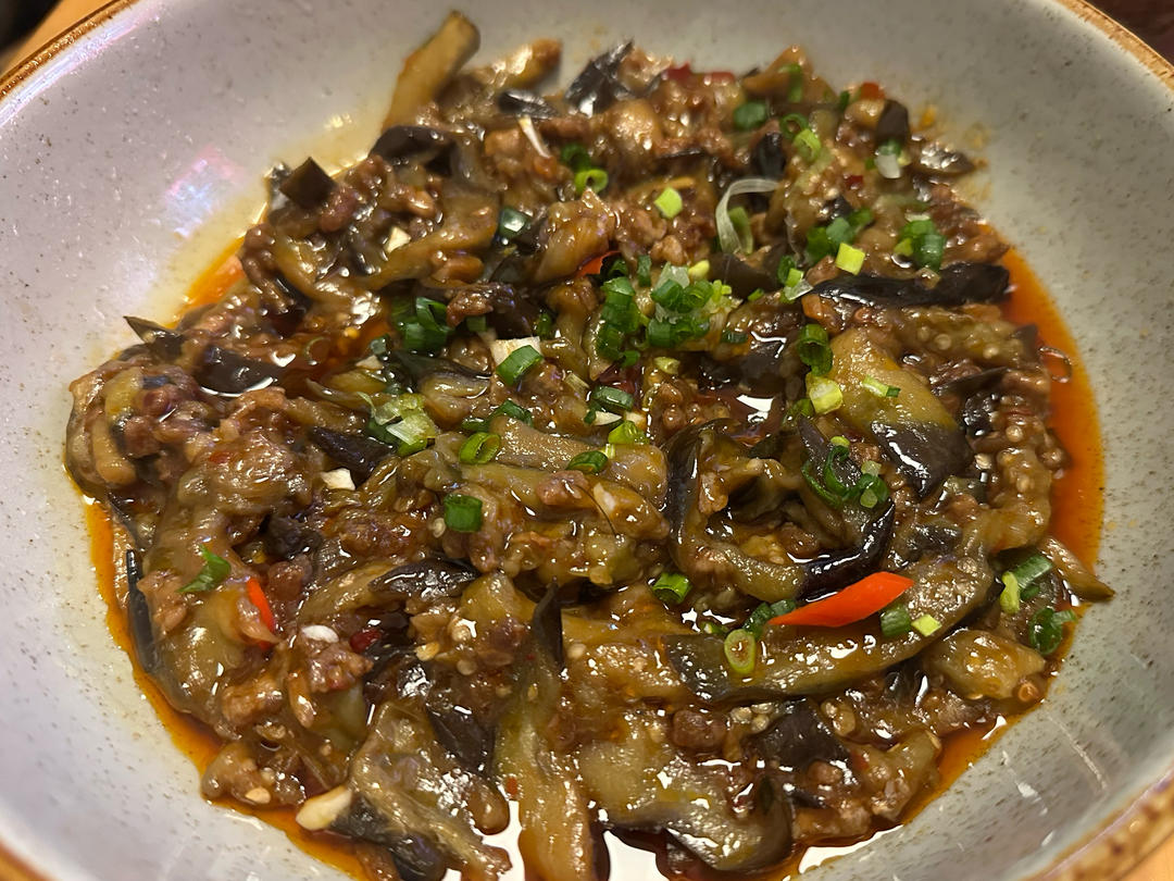 超级下饭酱香味肉末茄子