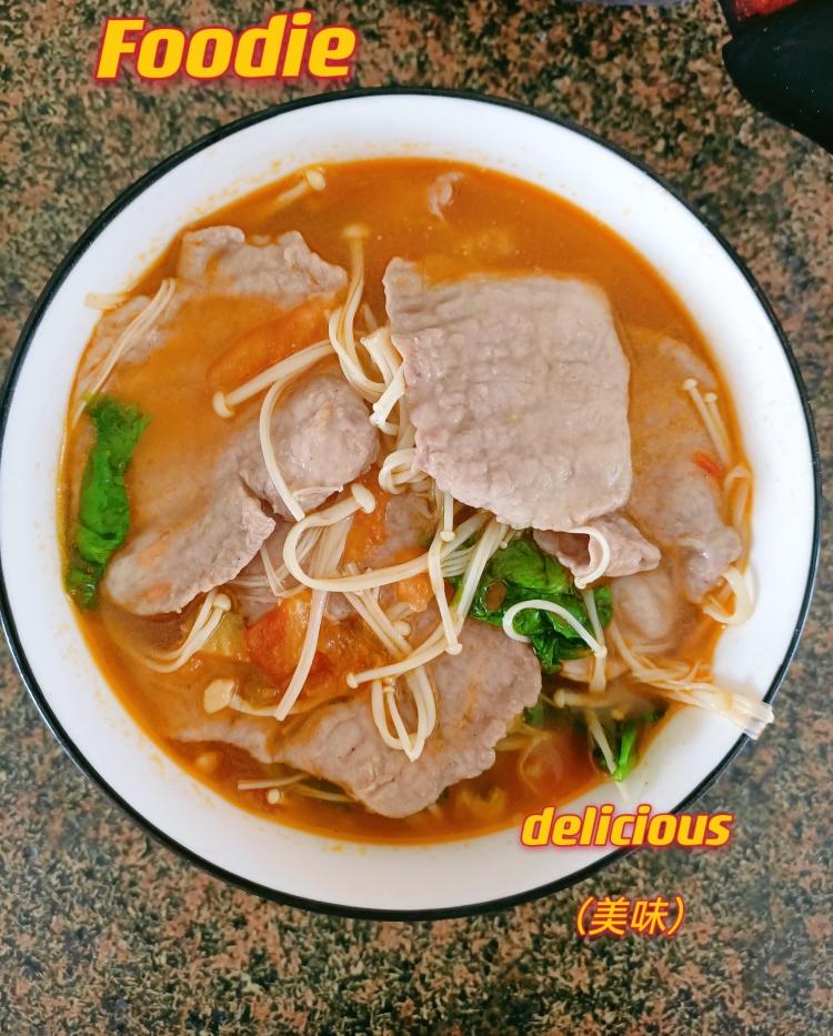 番茄肉片汤