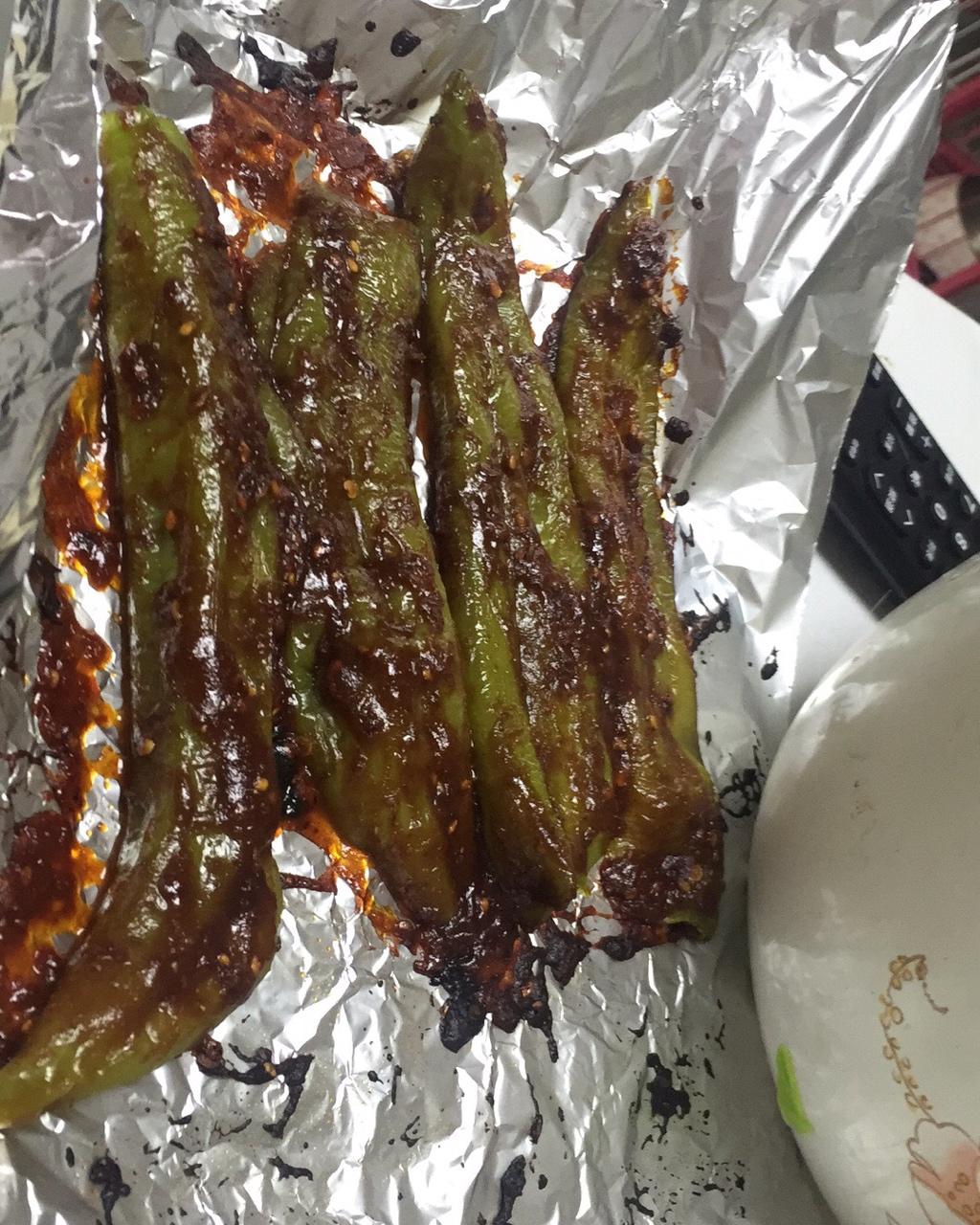 烤箱版烤尖椒