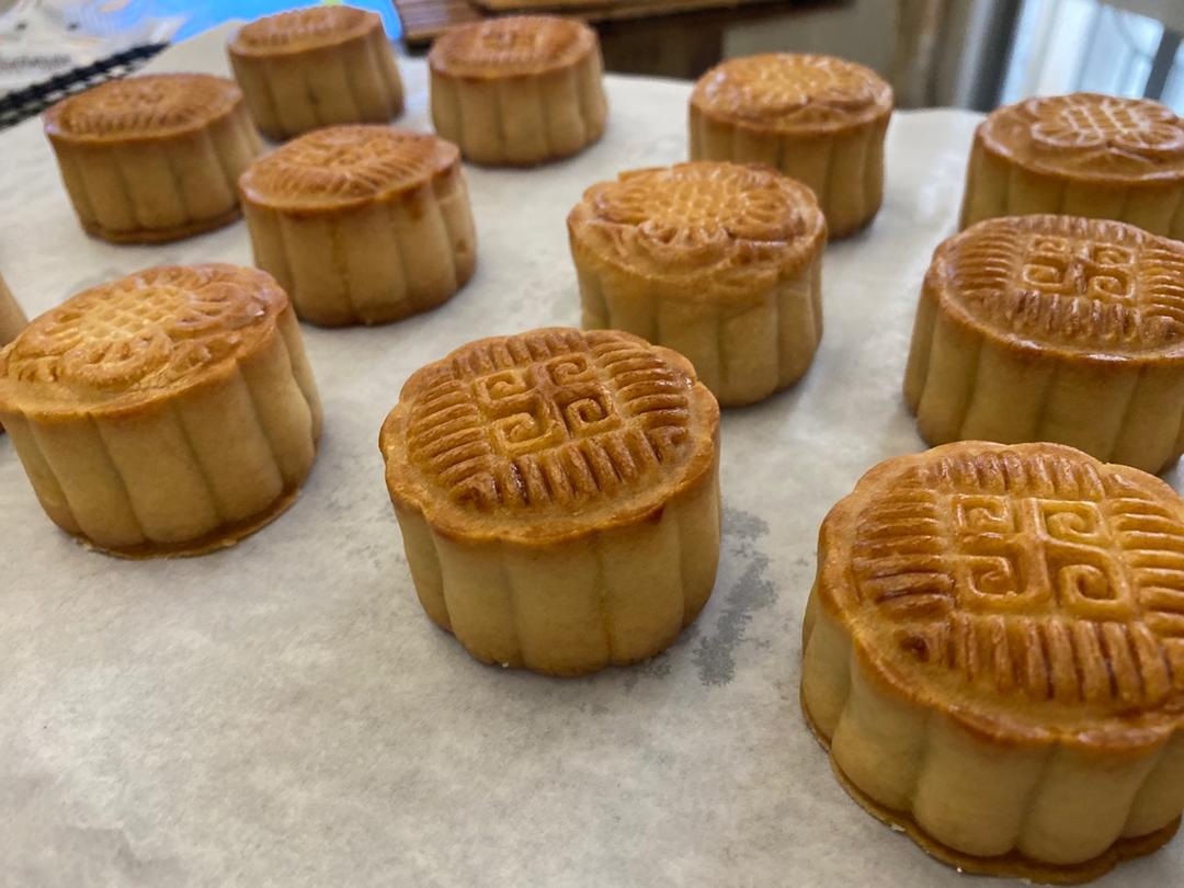 椰蓉蔓越莓薯泥月饼.....原创配方