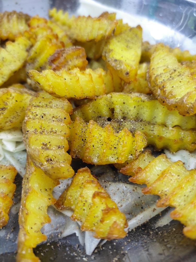 纯土豆自制薯条