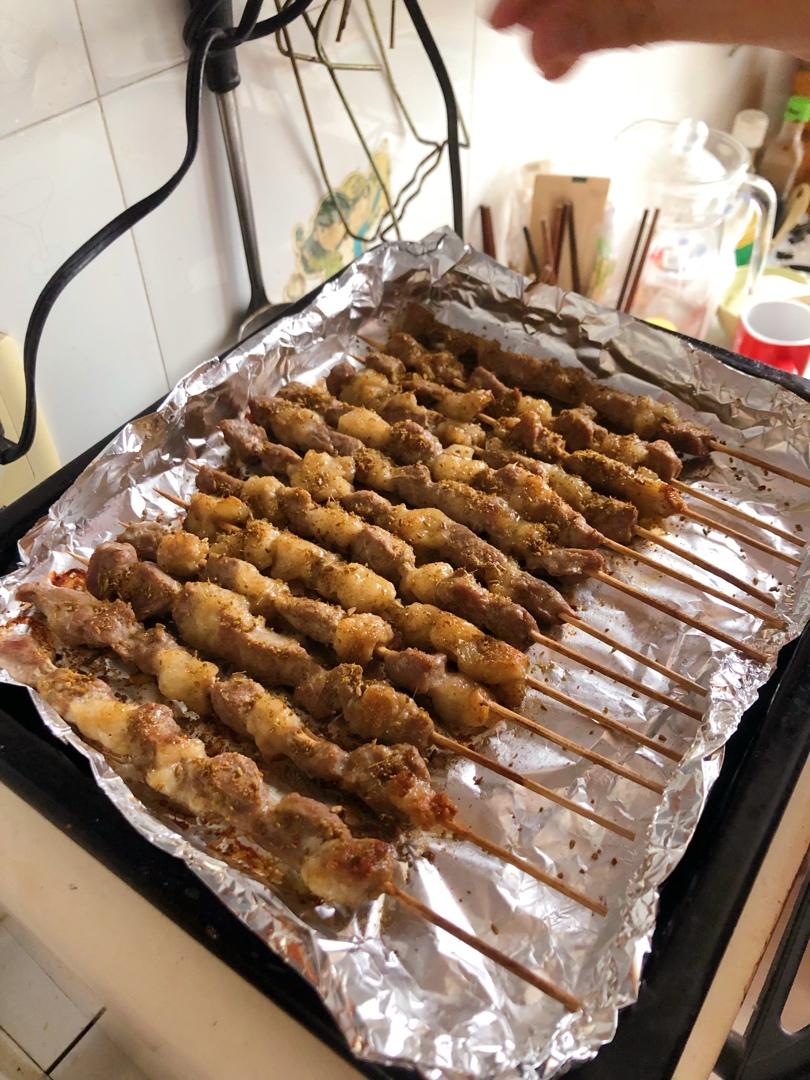 巨好吃的羊肉烤串（烤箱版）