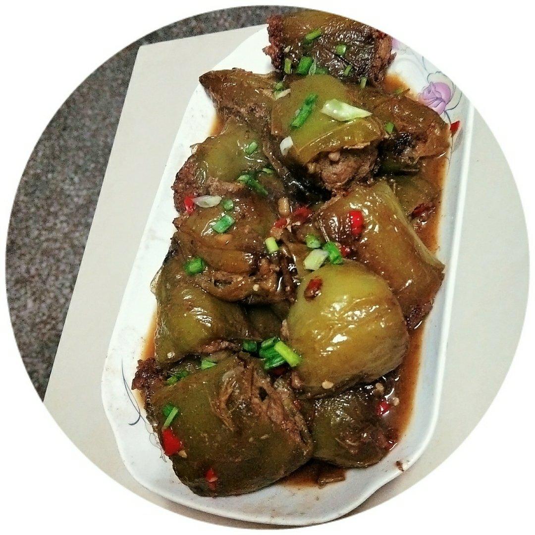 肉酿虎皮青椒