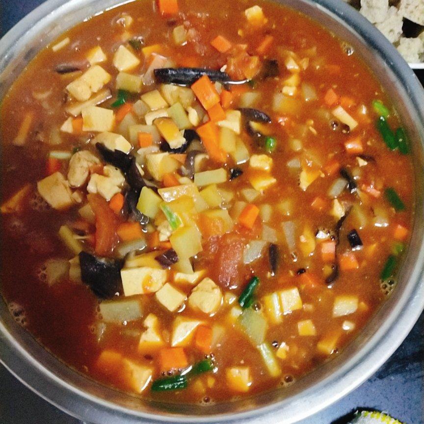 清淡纯素#家常臊子面#老少皆宜