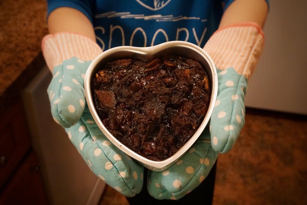 巧克力面包布丁（老吐司的好归宿😋）的做法