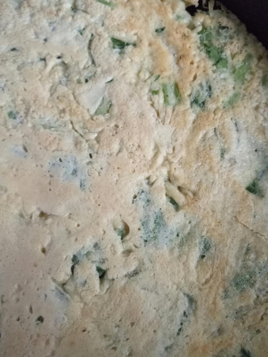 快手早餐饼，青菜鸡蛋饼