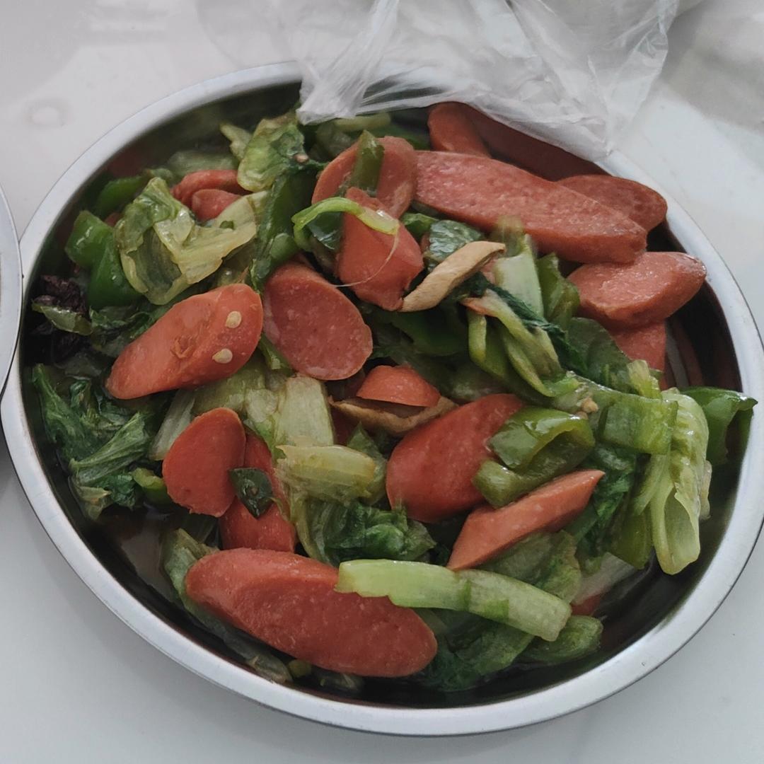 青椒炒火腿肠