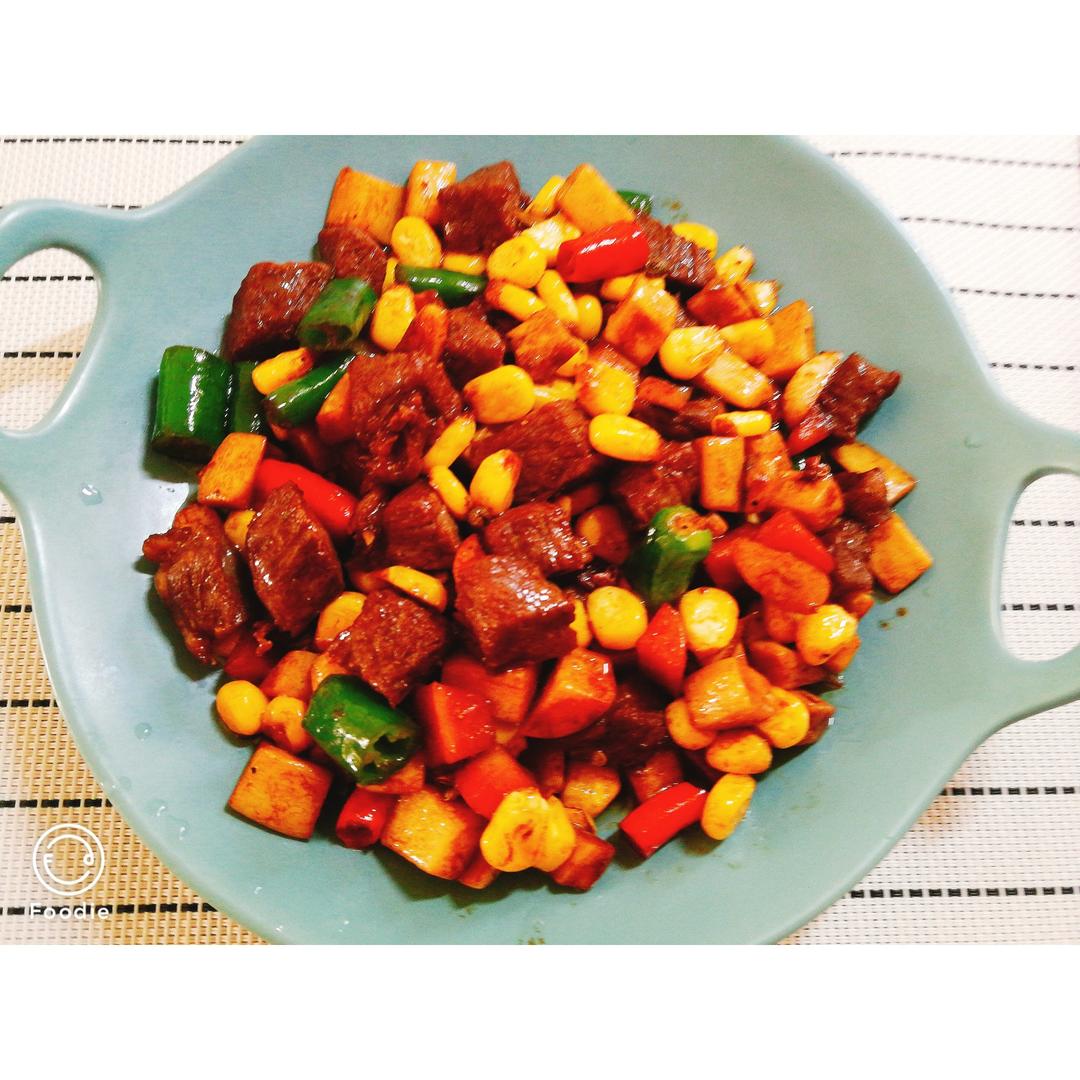 黑椒杏鲍菇牛肉粒