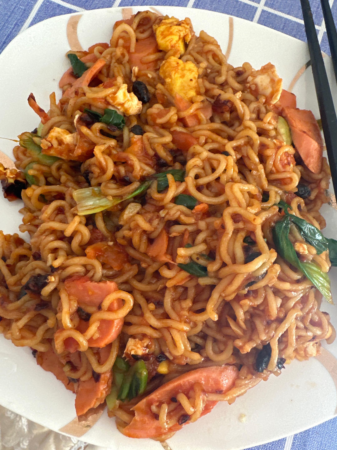 秒杀路边摊✨好吃到没朋友‼️懒人炒方便面🍜