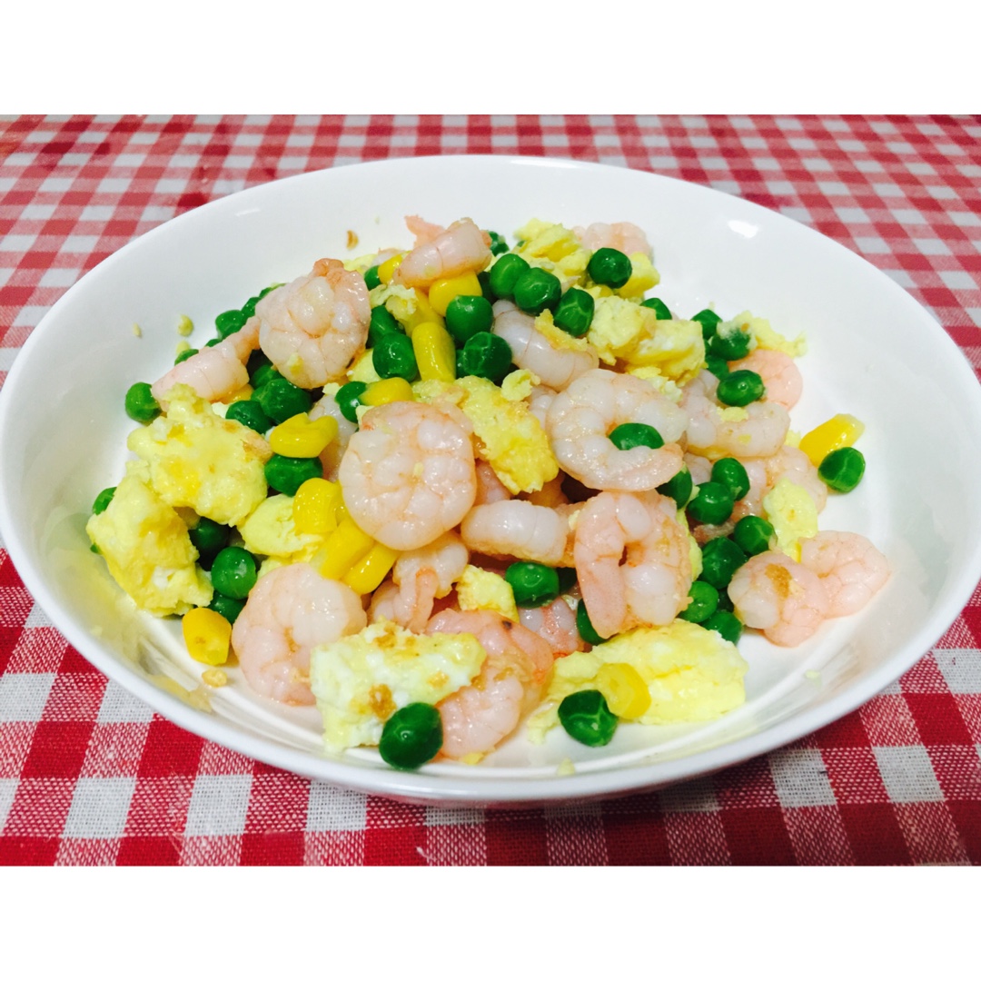 据说能丰胸的虾仁鸡蛋青豆