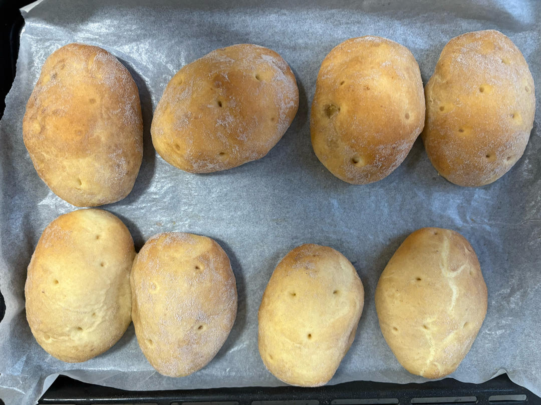🥔| 芝士香肠土豆面包(手揉低糖)