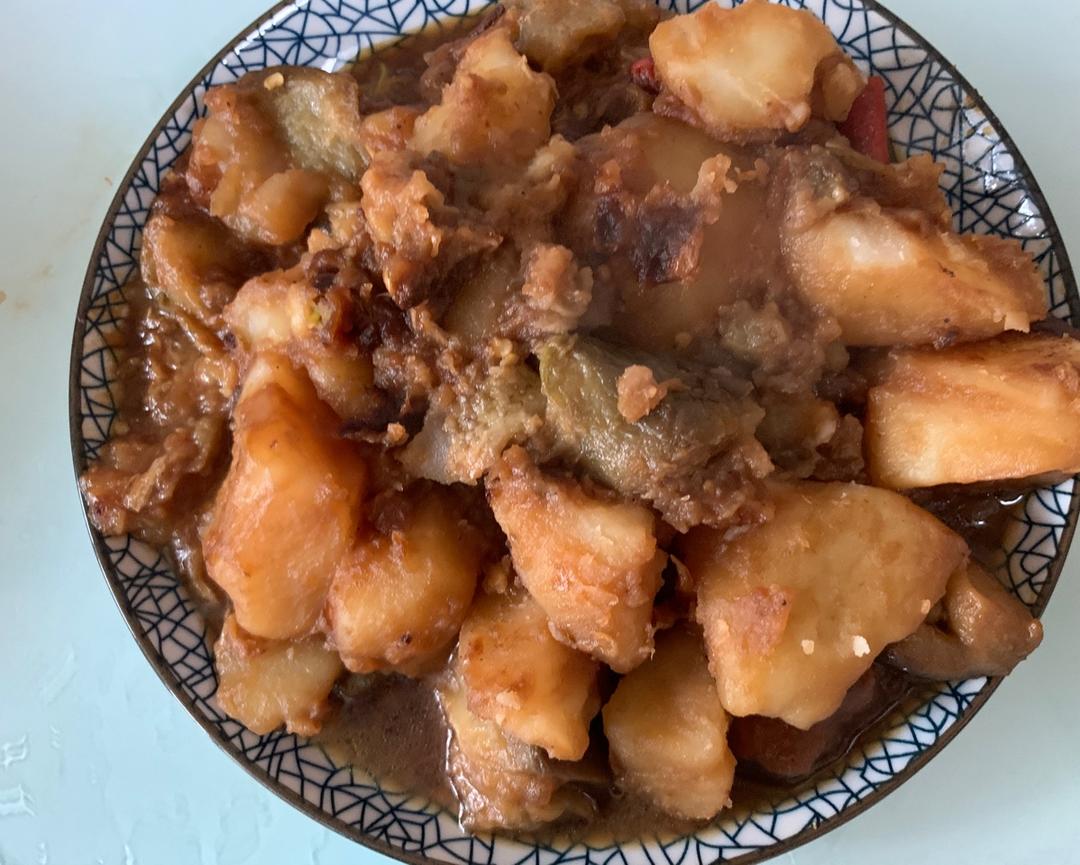 土豆炖茄子