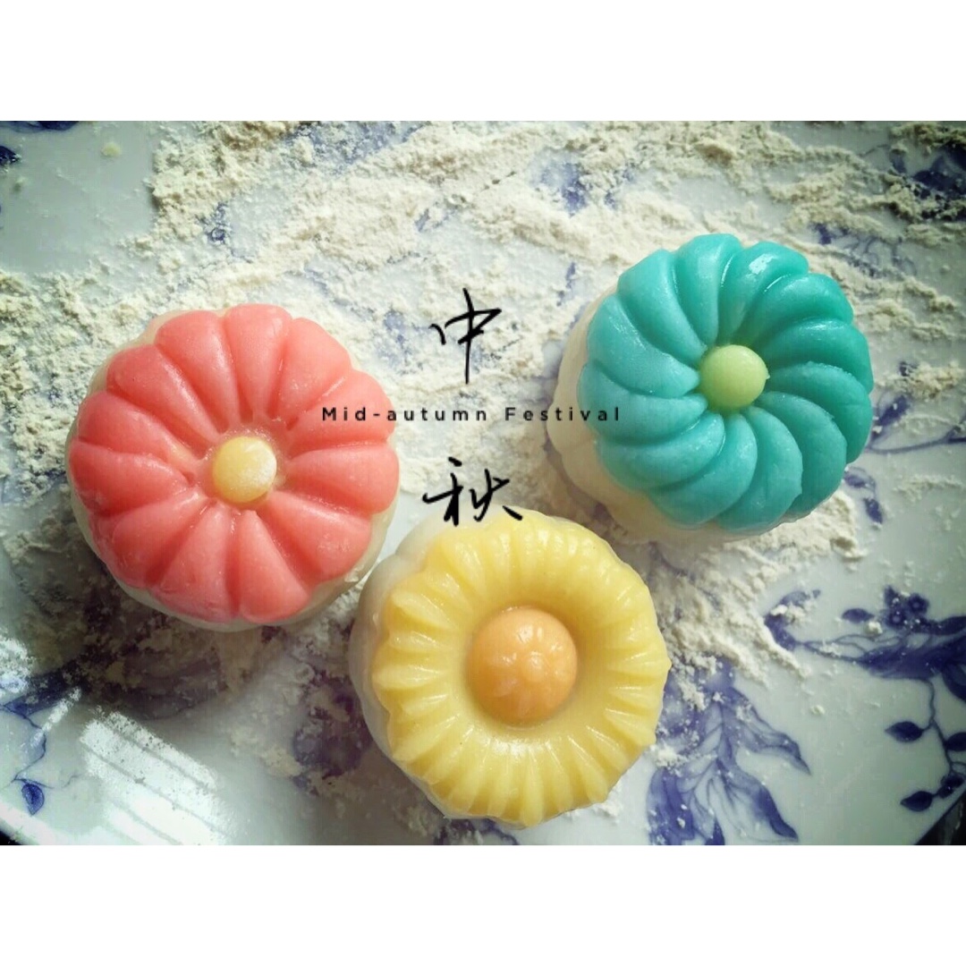 榴莲芝士冰皮月饼