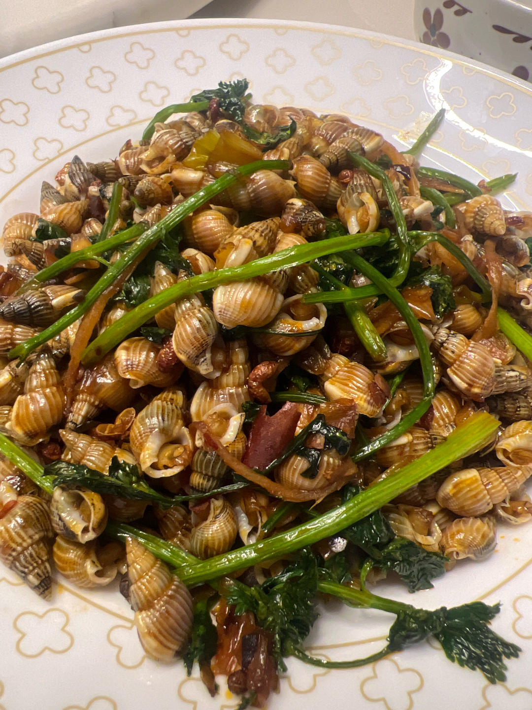 辣炒海螺丝