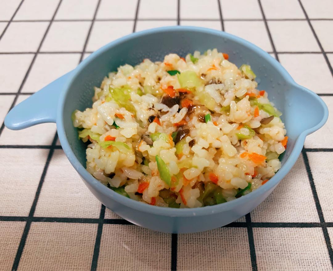 鲜虾胡萝卜时蔬炒饭（宝宝辅食）