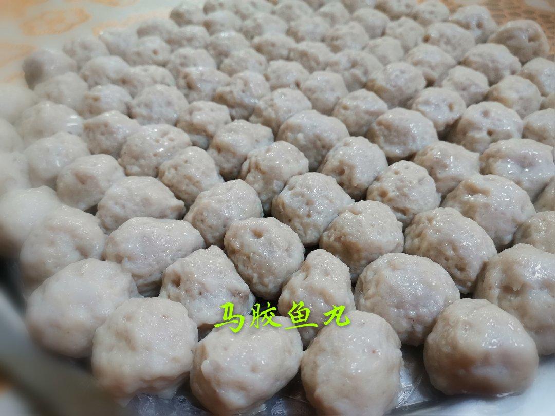手打马胶鱼丸