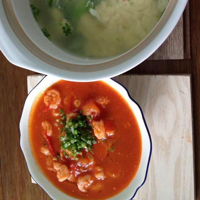 五分钟的番茄虾