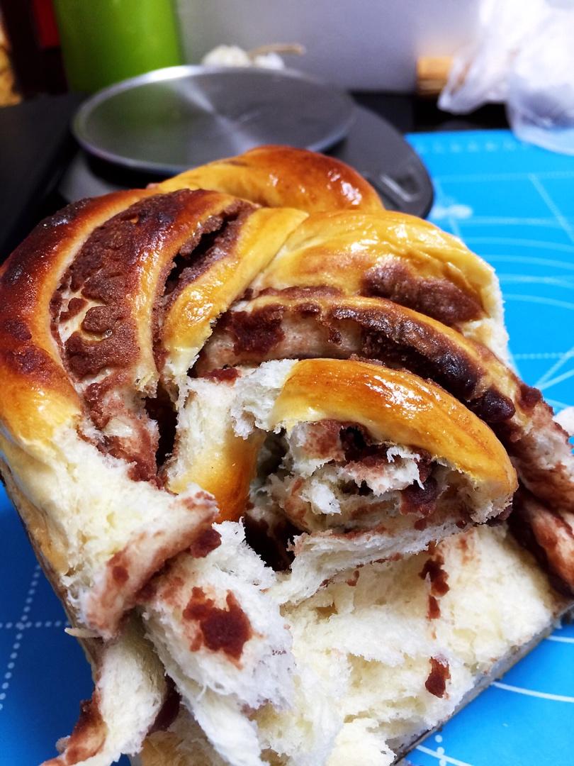 豆沙牛奶手撕包（一次发酵法）