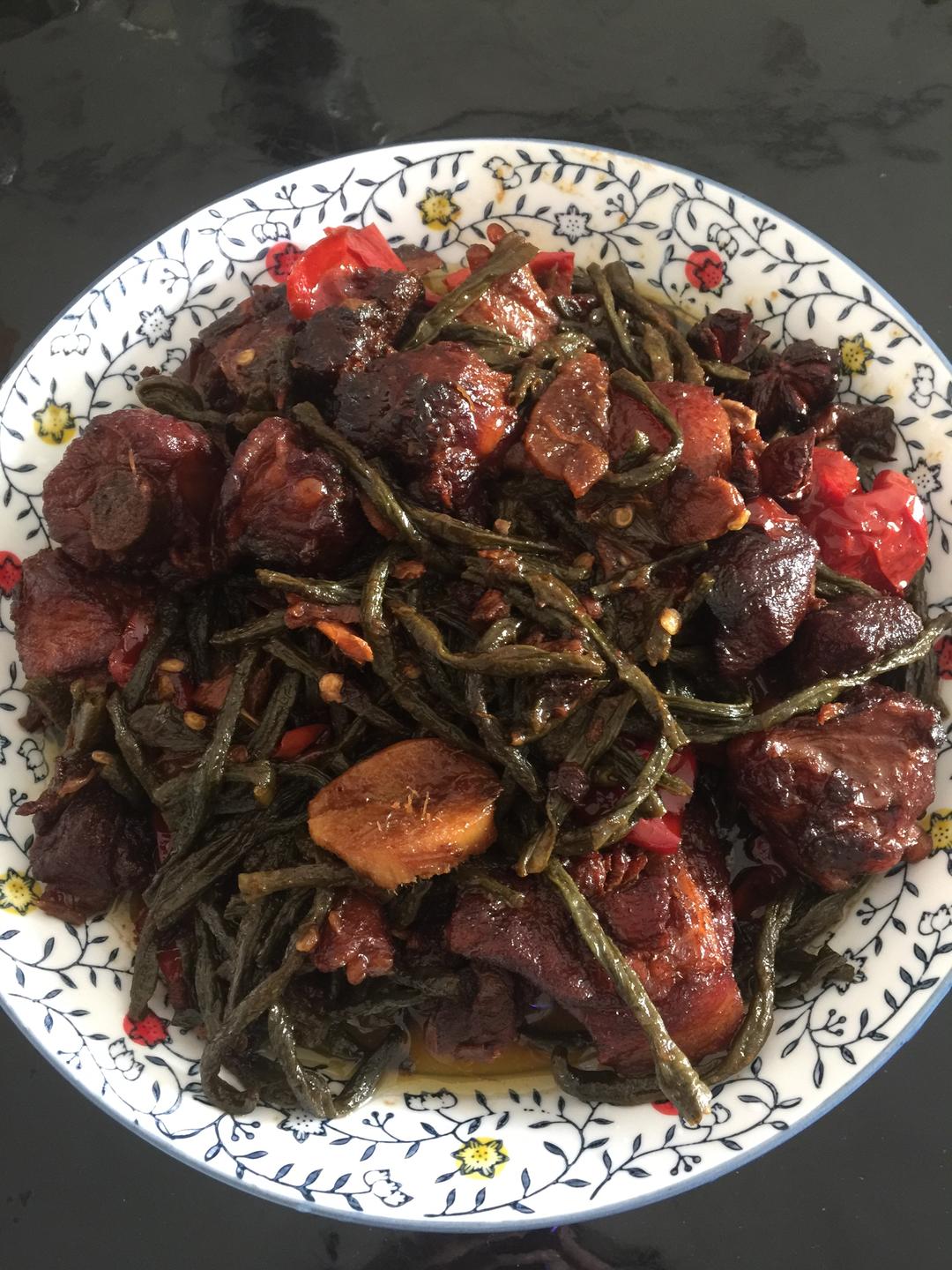 排骨炖干豆角的做法