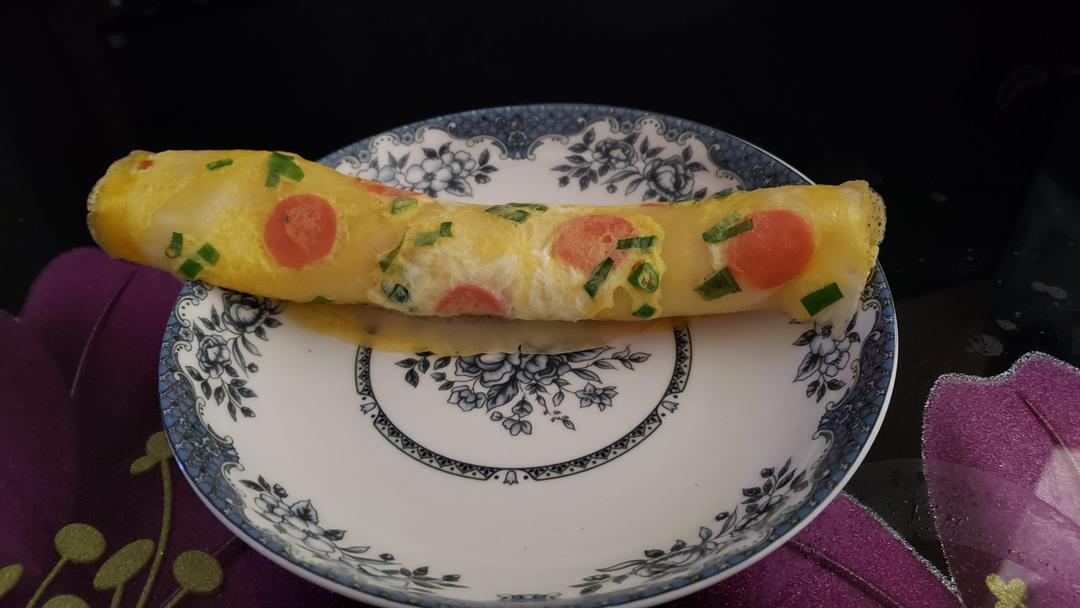 鸡蛋卷饼 简单早餐 不揉面