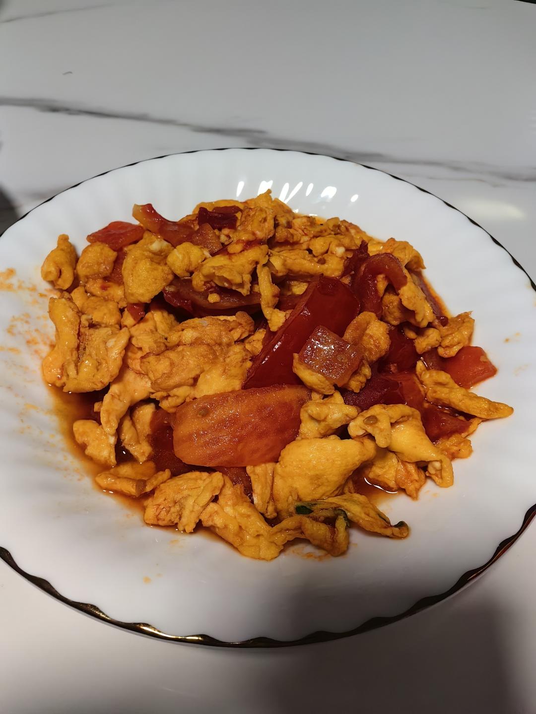 孩子最爱的（适合拌饭）的番茄炒蛋
