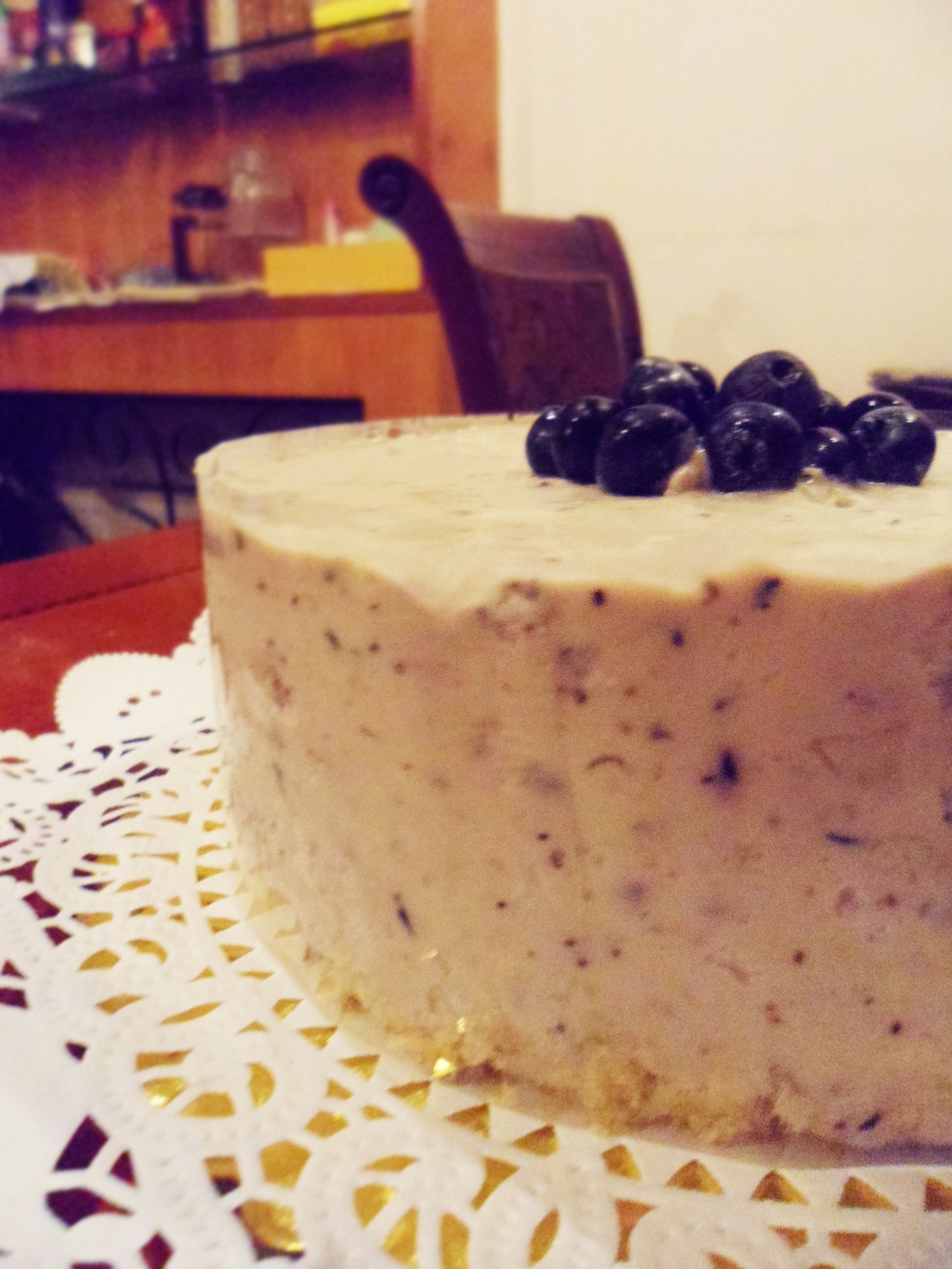 蓝莓芝士慕斯蛋糕