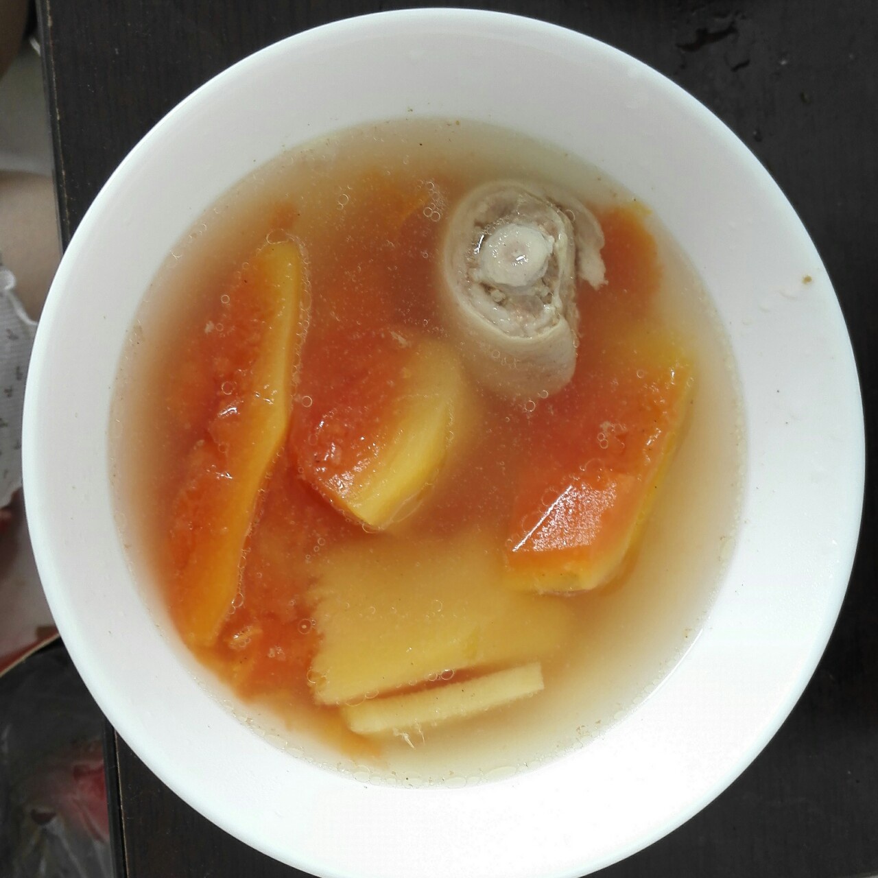 花生木瓜鸡脚汤