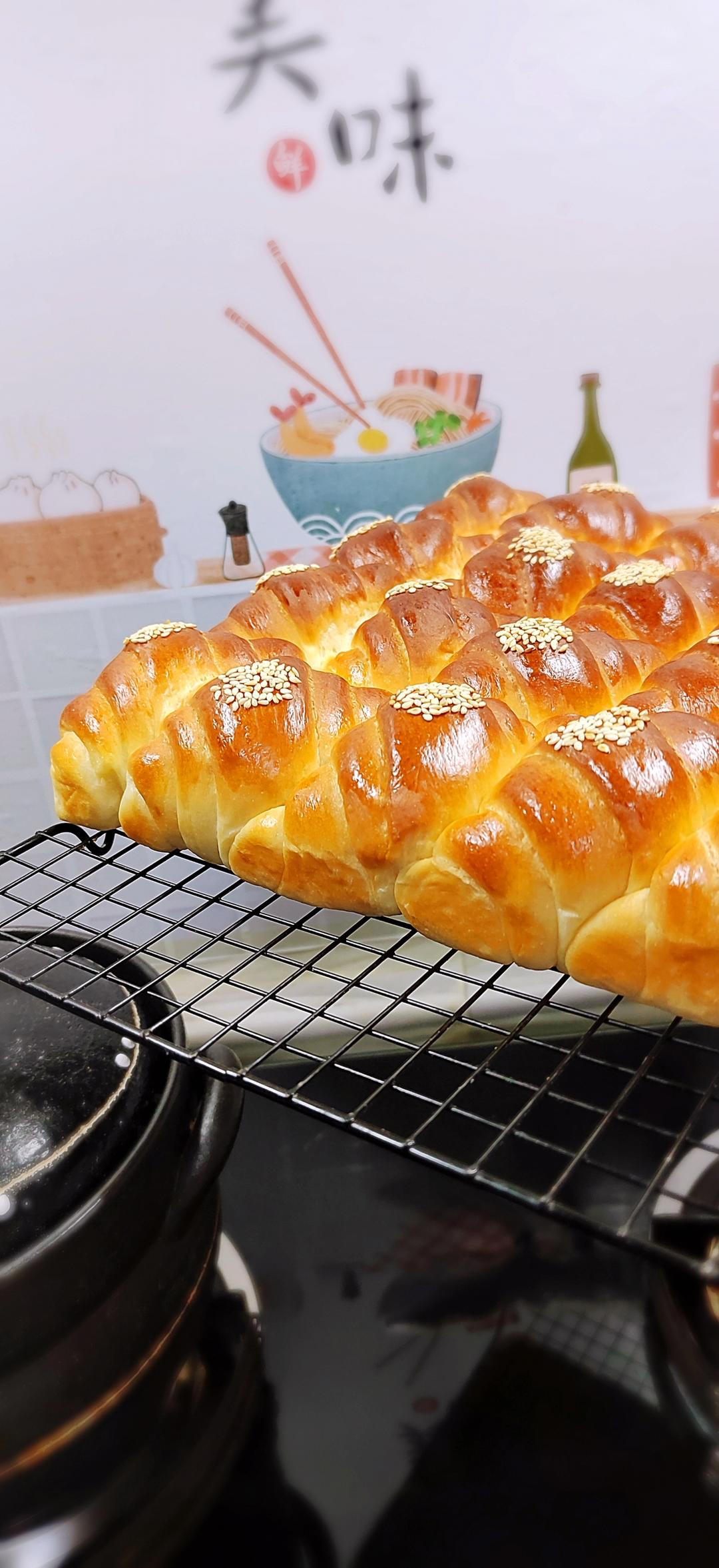 牛奶面包卷（直接法）