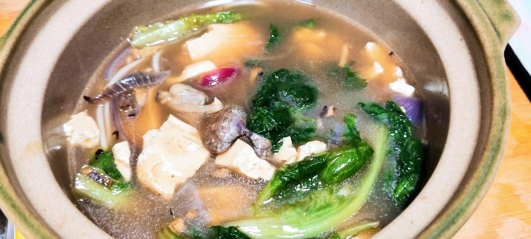 蛤蜊豆腐汤(减肥)