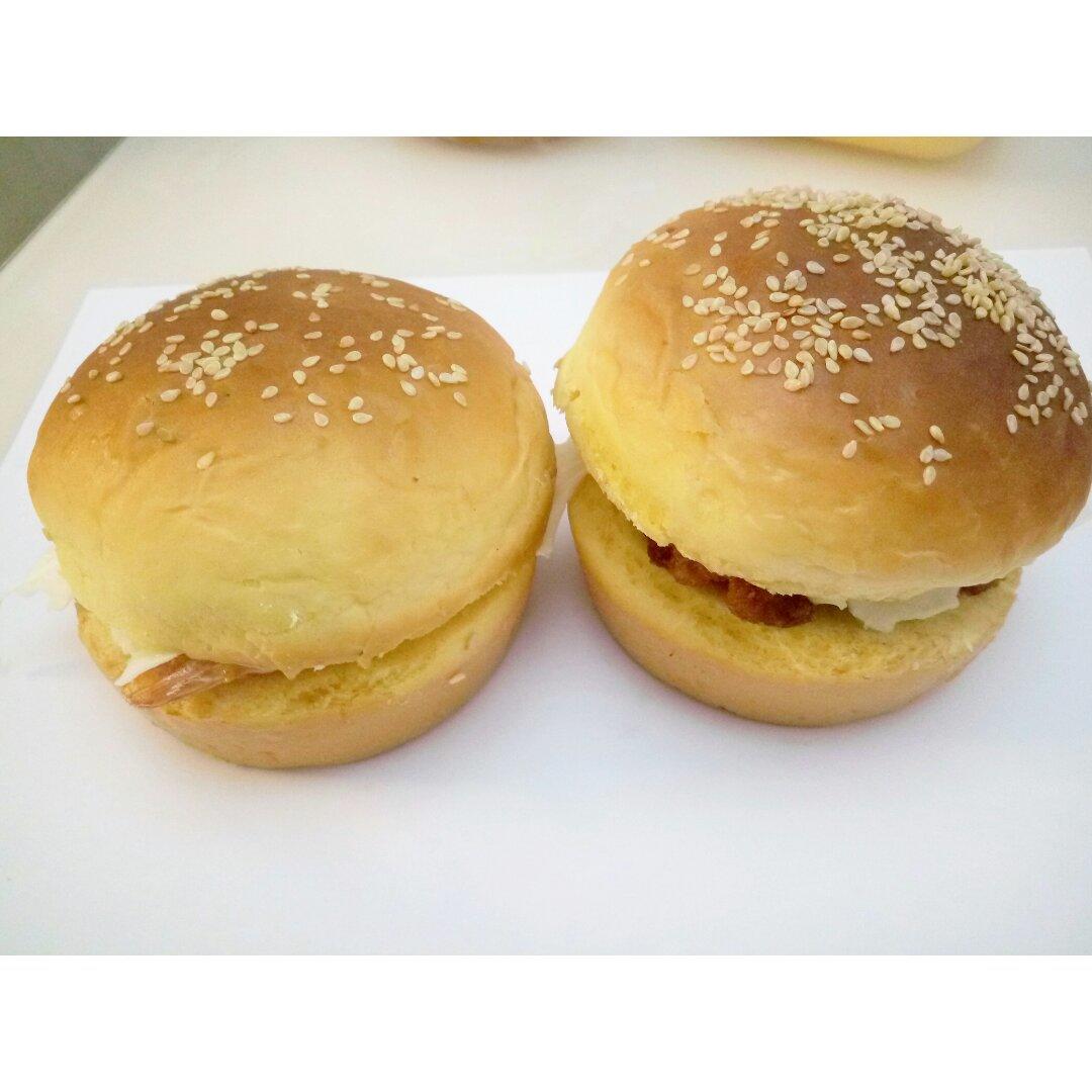 肯德基早餐汉堡轻松在家做 ---『玉米鸡肉汉堡包』