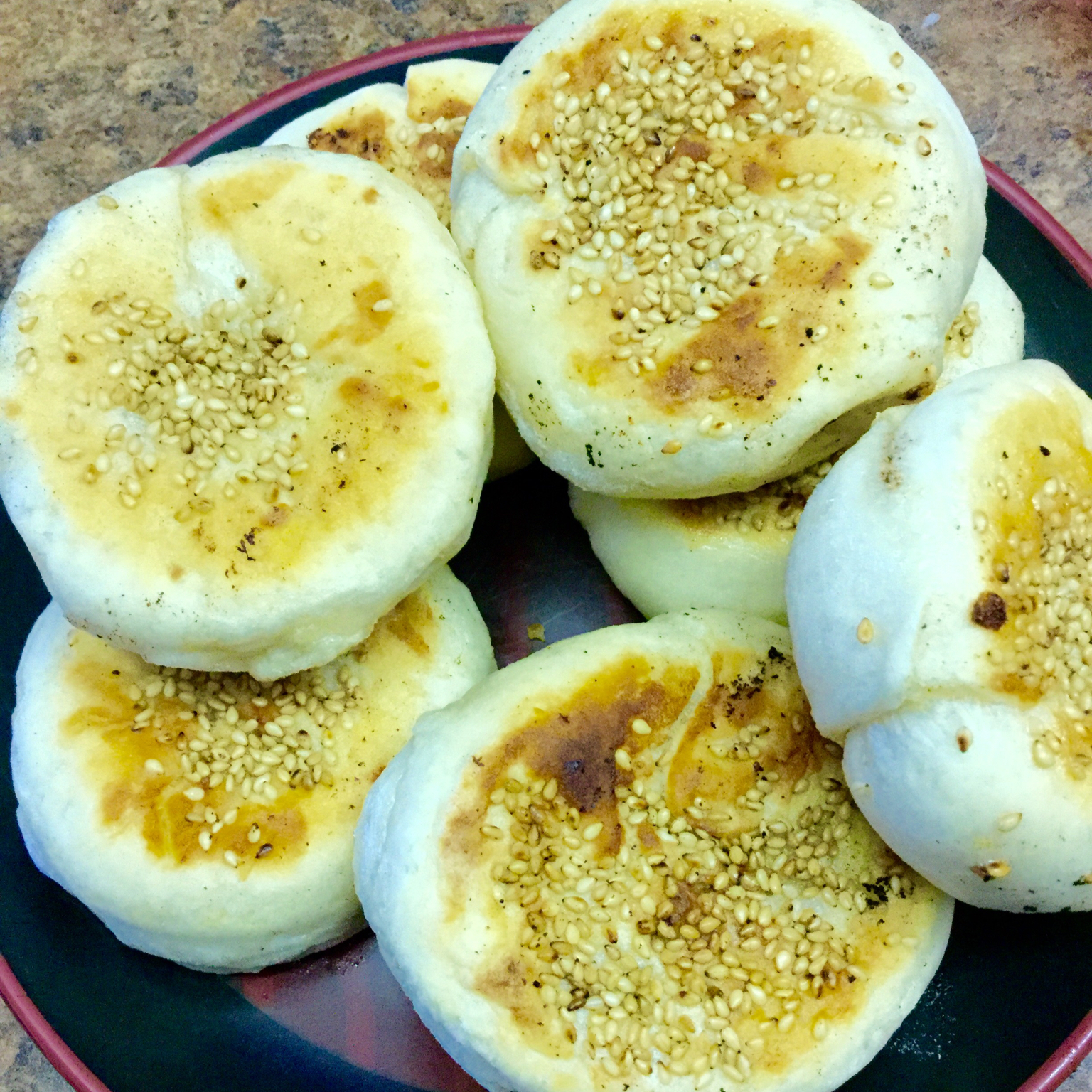 芝麻酱红糖烧饼