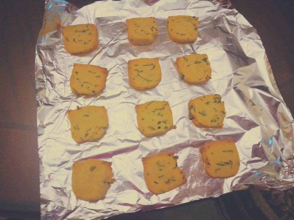 12L小烤箱之#香葱黄油曲奇饼#