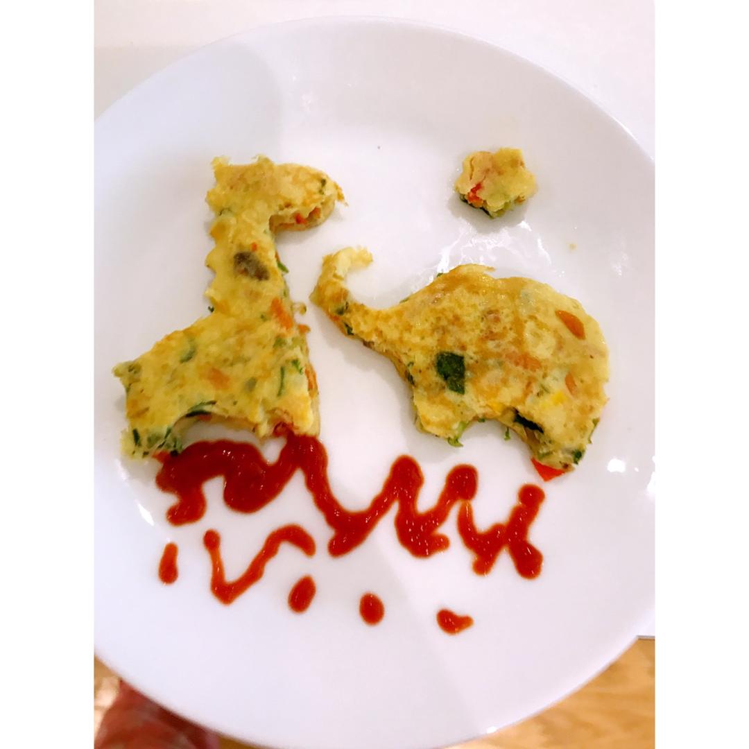 火腿肠葱花鸡蛋饼