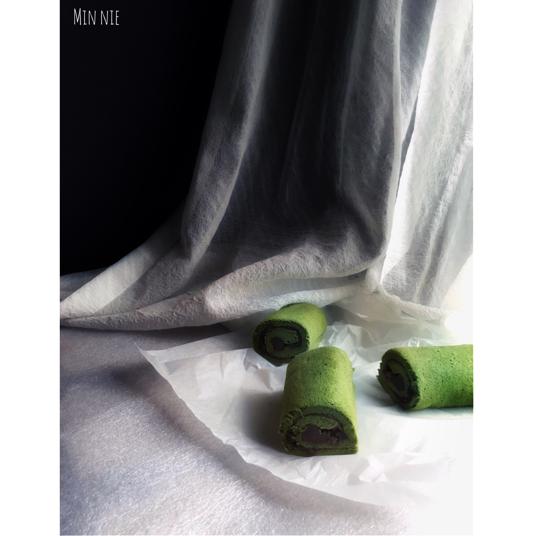 抹茶戚风蛋糕卷